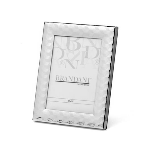 PortaFoto Cubo Silver Plated Interno 13X18 BRANDANI GIFT