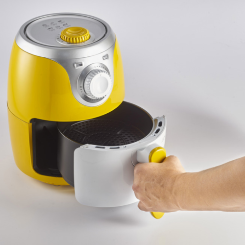 Ariete Friggitrice ad Aria Senza Olio 1000 W Termostato Timer Giallo 4615