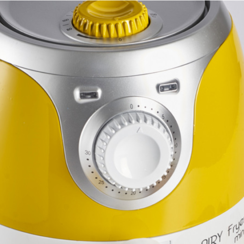 Ariete Friggitrice ad Aria Senza Olio 1000 W Termostato Timer Giallo 4615