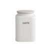 Barattolo Caffe Porcellana Bianca c/tappo Bamboo Naturale Brandani Gift