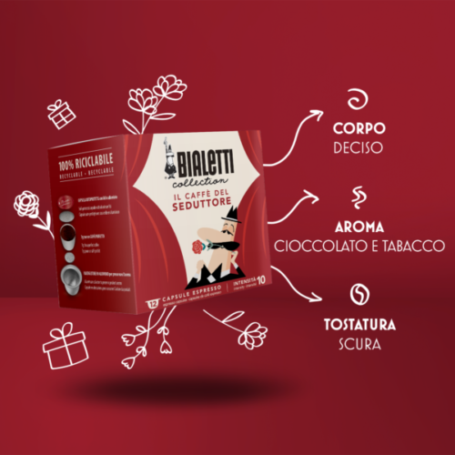 Box 12 Caps. Caffe' Seduttore Bialetti