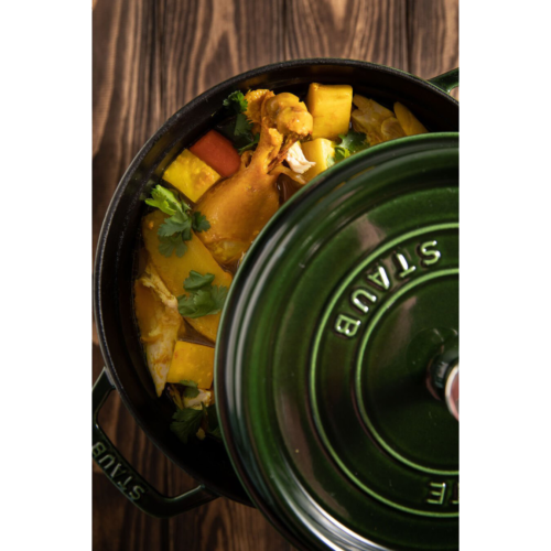 STAUB Cocotte Basilico rotonda in ghisa da 24 cm