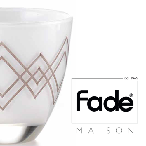 Desiré set 6 Bicchieri Acqua 300 ml Bianco Fade Maison