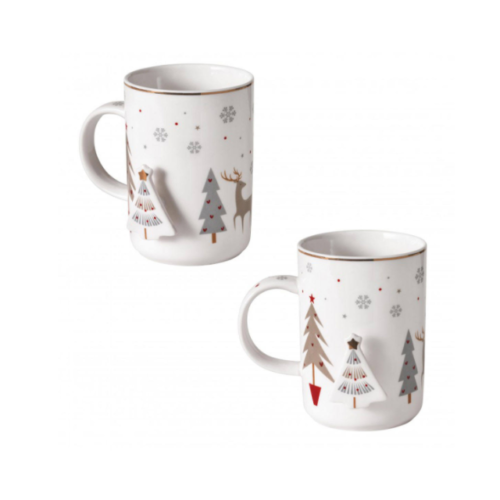 Mug Fiocco Di Neve New Bone China Brandani