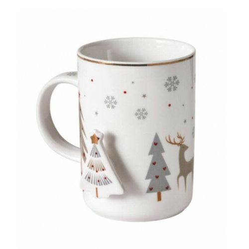 Mug Fiocco Di Neve New Bone China Brandani