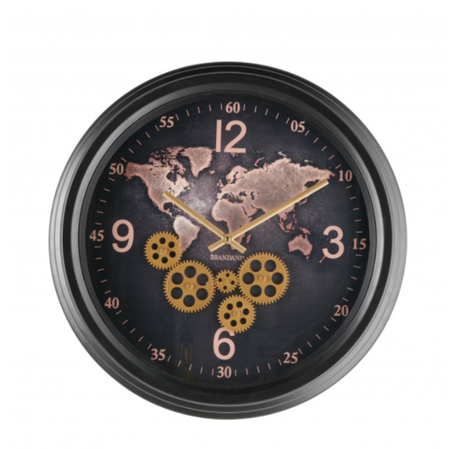 Orologio Mondo Meccanismo a Vista Metal Brandani