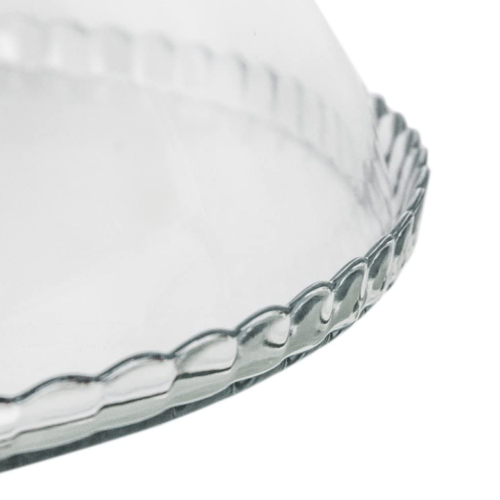 Alzata Con Campana Cm 32 Pasabahce Trasparente/Rosso