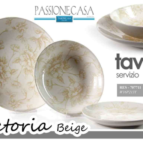 Servizio Piatti 18pz Passione Casa Victoria Begie