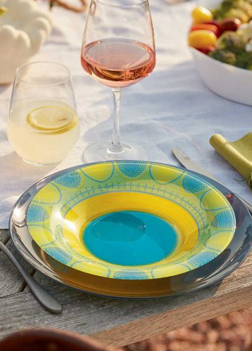 Servizio Piatti 18 Pz Propriano Turchese Luminarc