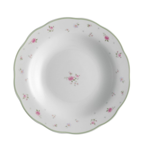 Set. Tavola 18 Pz Nonna Rosa Porcellana Brandani