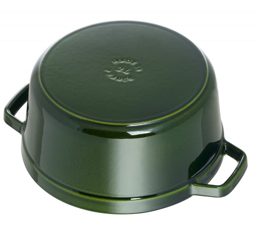 STAUB Cocotte Basilico rotonda in ghisa da 24 cm