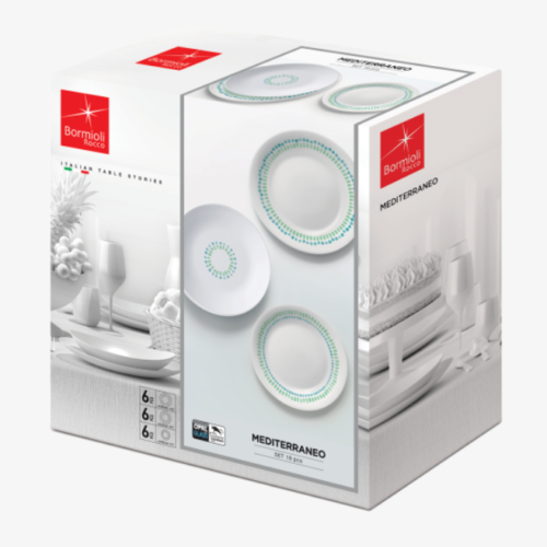 Servizio Piatti 18Pz Mediterraneo Bormioli Rocco