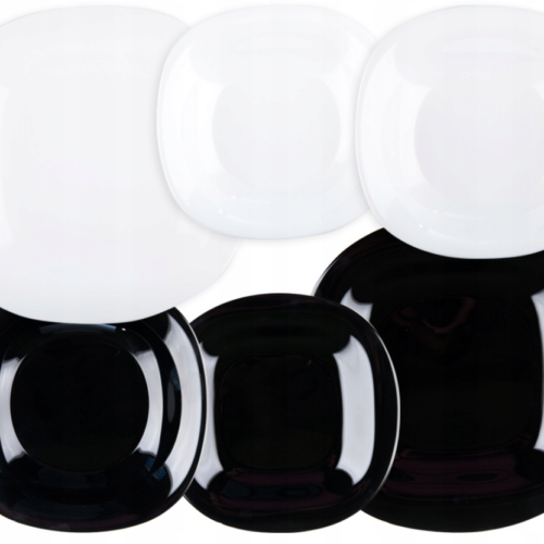 Servizio Piatti 18pz. Carine Black e White Luminarc