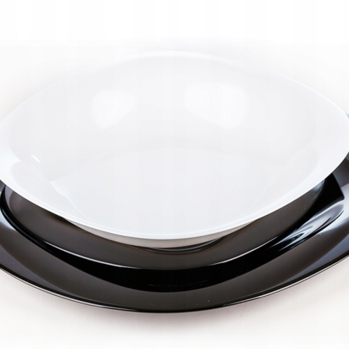 Servizio Piatti 18pz. Carine Black e White Luminarc