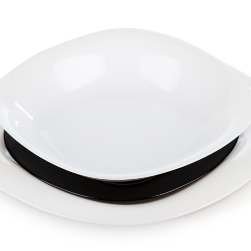 Servizio Piatti 18pz. Carine Black e White Luminarc