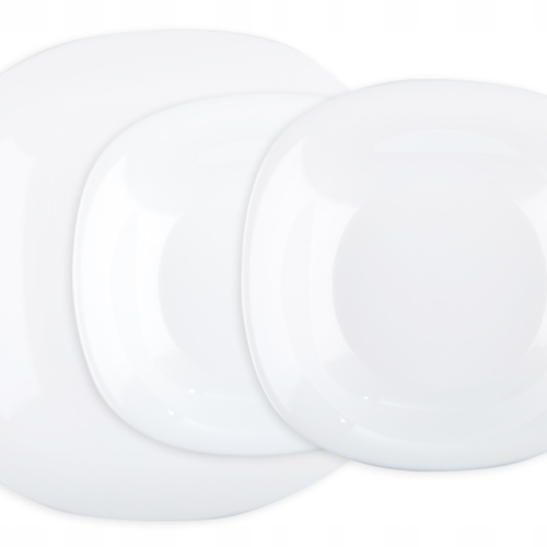 Servizio Piatti 18pz. Carine Black e White Luminarc