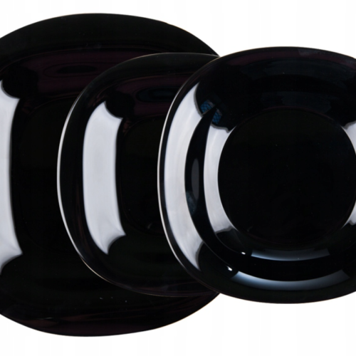 Servizio Piatti 18pz. Carine Black e White Luminarc