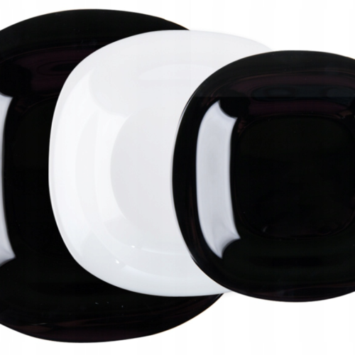 Servizio Piatti 18pz. Carine Black e White Luminarc