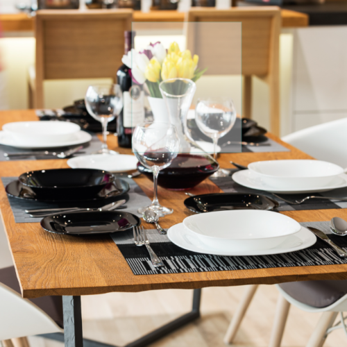 Servizio Piatti 18pz. Carine Black e White Luminarc