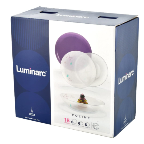 Servizio Piatti 18Pz. Coline Luminarc