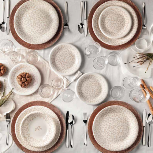 Servizio Tavola 18 Pz Campo Ai Fiori Ceramica Brandani Gift