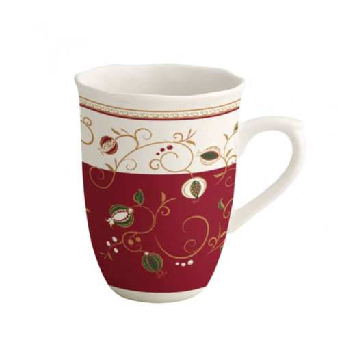 Set 2 Mug Tempo di Festa in Porcellana Brandani