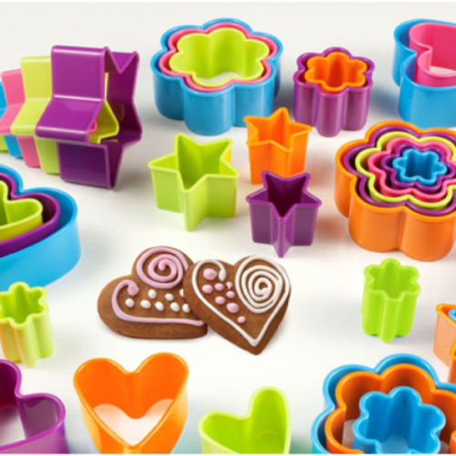 Set 5 Stampi biscotti Cake Formine Arlecchino Brandani Gift