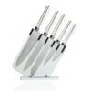 Ceppo Vela in Plex con 5 Coltelli in Acciaio Inox BRANDANI GIFT