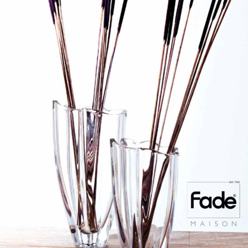 Vulcano Vaso 30,5 cm Cristallo Bohemia Fade Maison