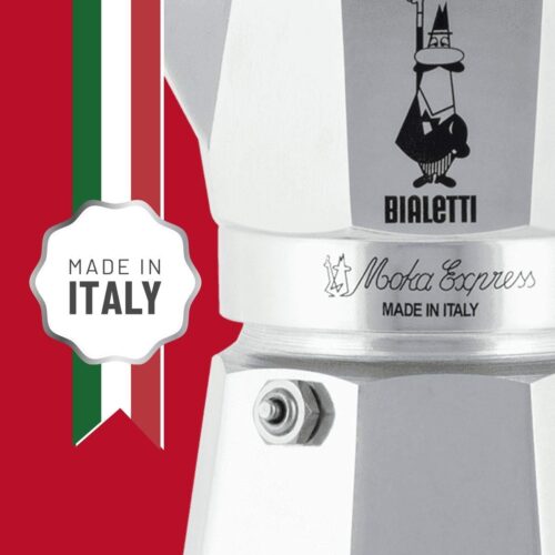 Moka Express Bialetti, Caffettiera Alluminio, Argento