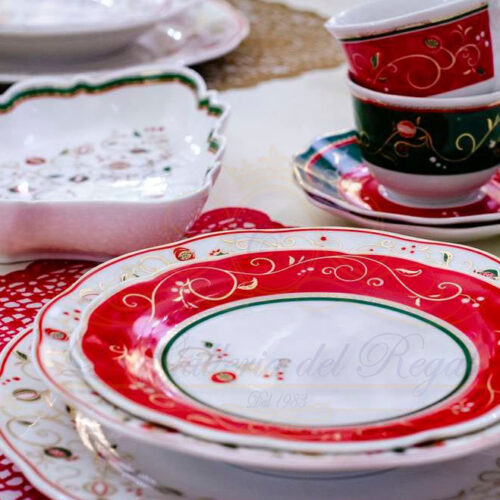 Servizio piatti set 18 pezzi Tempo di Festa Brandani