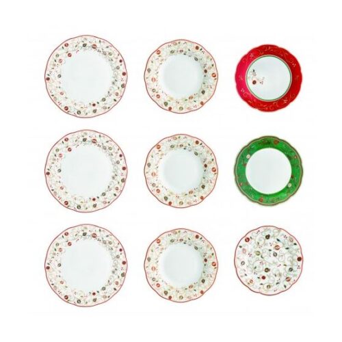 Servizio piatti set 18 pezzi Tempo di Festa Brandani