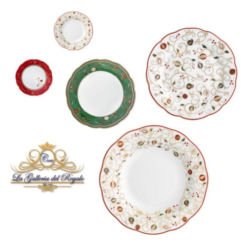 Servizio piatti set 18 pezzi Tempo di Festa Brandani