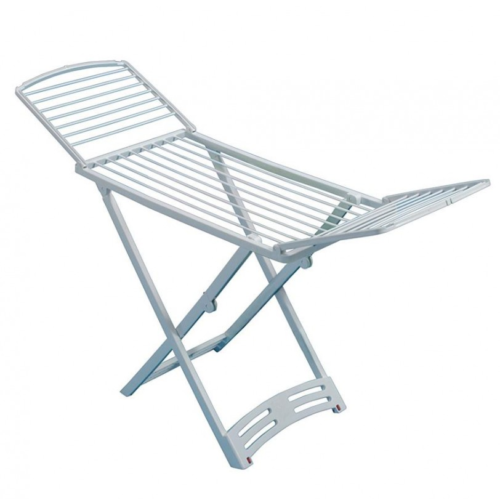 Gimi Zaffiro Stendibiancheria da Pavimento in Resina Bianca