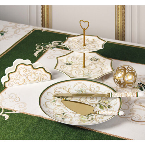 Portatovaglioli Filo D'oro Porcellana BRANDANI GIFT