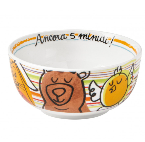 Ciotola Colazione Allegra Combriccola Set 2 Pz Porcellana