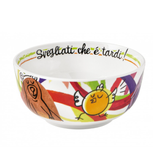 Ciotola Colazione Allegra Combriccola Set 2 Pz Porcellana