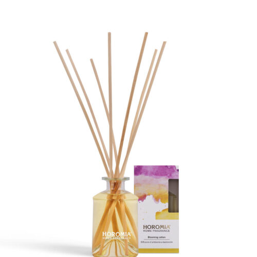 HOROMIA Diffusore d’ambiente a bastonicini Rattan Vibes Blooming Cotton 200ml