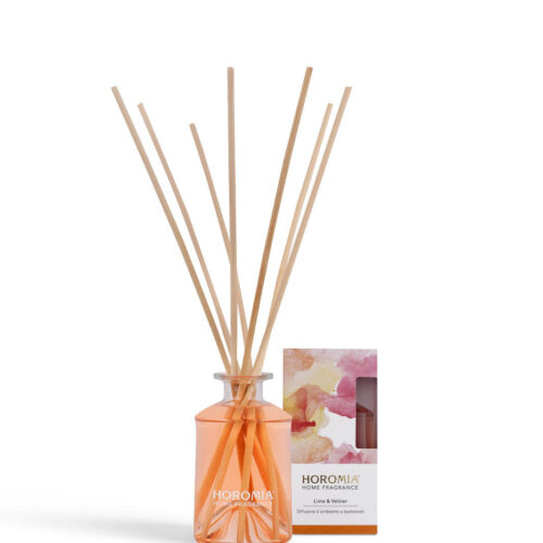 HOROMIA Diffusore d’ambiente a bastonicini Rattan Vibes Lime e Vetiver 200ml